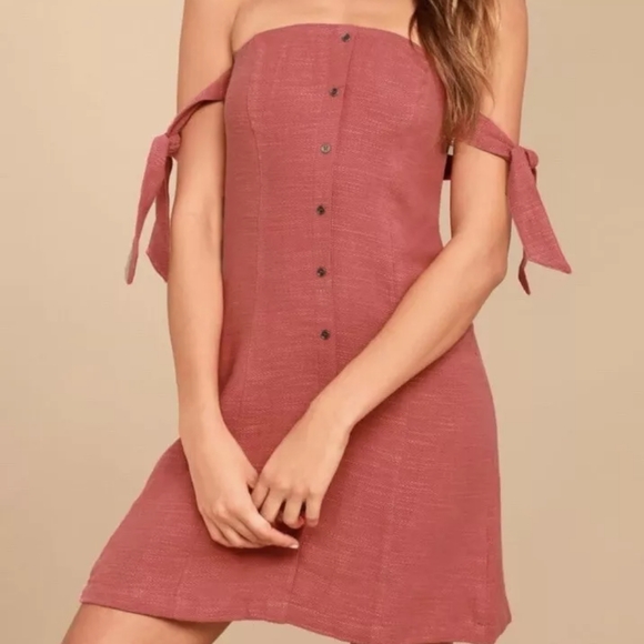 NWT Aster off the shoulder dress (small) - Picture 1 of 5